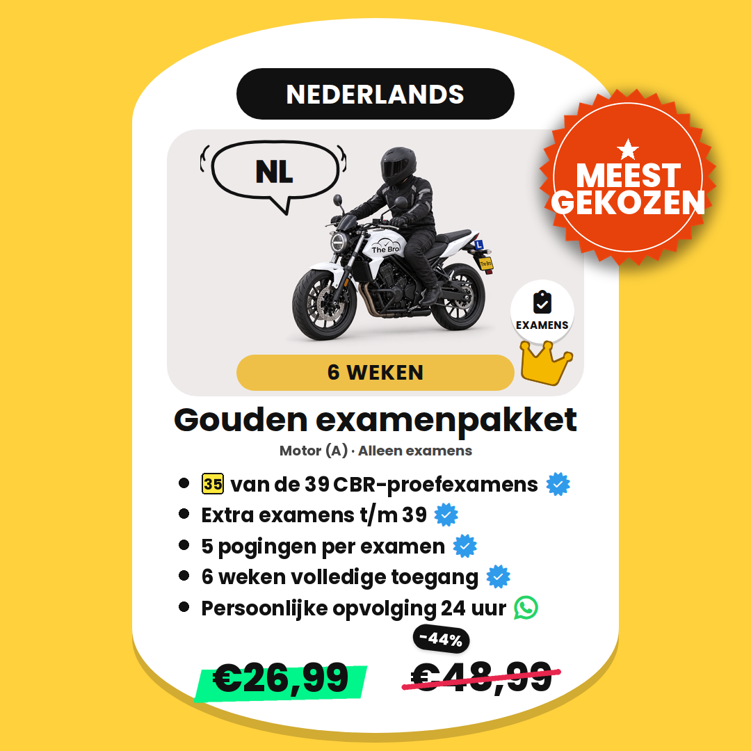 Gouden examenpakket Motor NL