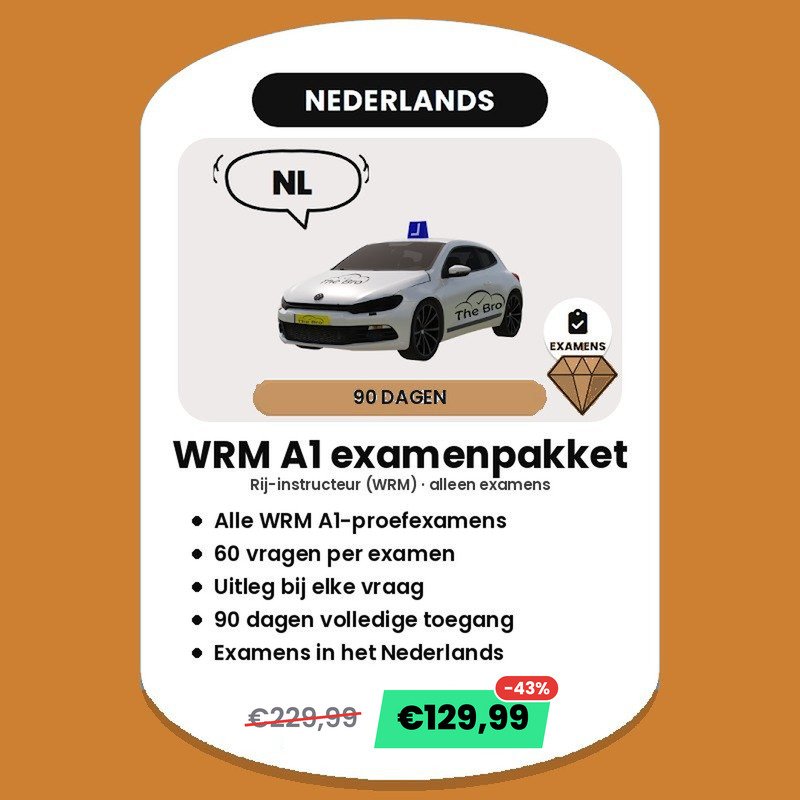 WRM A1 examenpakket