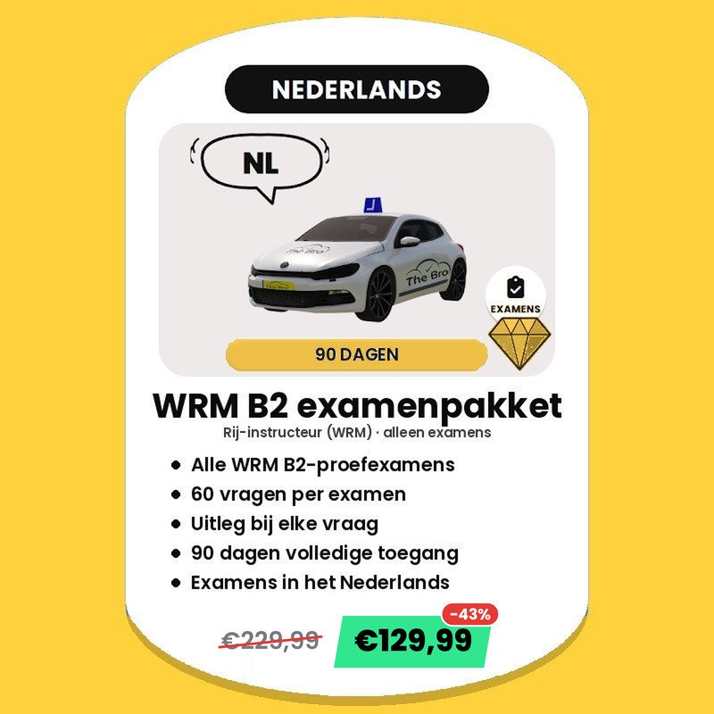 WRM B2 examenpakket